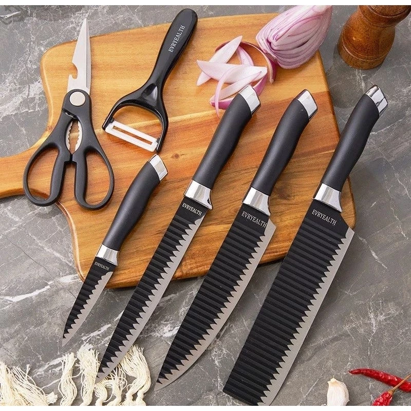 Kit Premium de 6 Facas Profissionais - Edição Chef